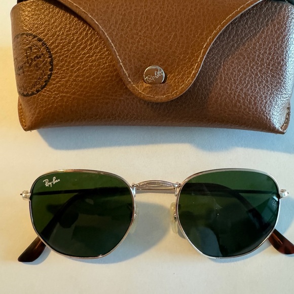 RayBan Accessories Rayban Hexagonal Rb3548n Green G5 Lenses Gold